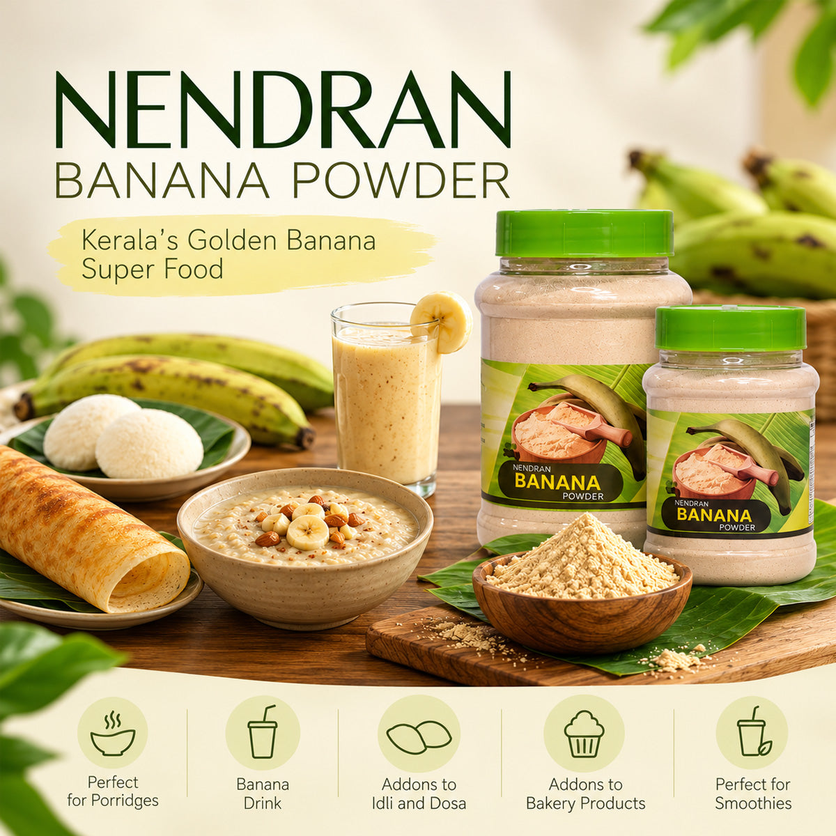 Raw Nendran Banana Powder - Kerala Ethakka Podi