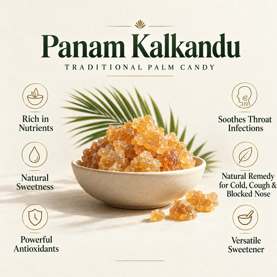 Panam Kalkandu – Traditional Palm Candy, Small Crystals, 200 g