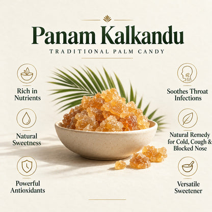Panam Kalkandu – Traditional Palm Candy, Small Crystals, 200 g